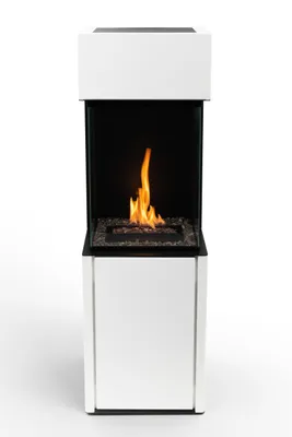 Produktbild von Planika Arcticon White - Automatischer Bioethanol-Kamin mit BEV-Technologie, freistehend, modernes Design