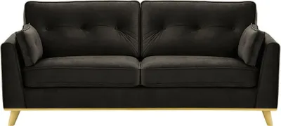 Produktbild von SLF24 - Dreisitzer-Sofa Farrow - schwarz - Velluto 20