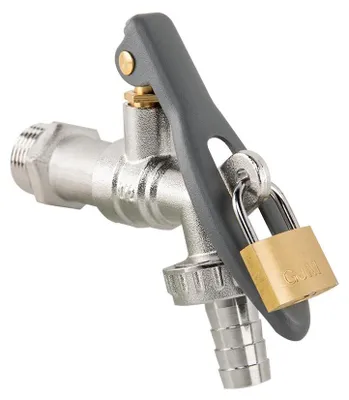 Productafbeelding van BRADAS tuimelaar voor tuin, met vergrendelbare hendel, inlaat 1/2", uitlaat 3/4", slangstuk 1/2" - BR-BR-KLS1234