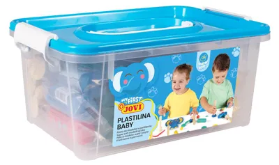 Produktbild von Jovi PLASTILINA BABY Box mit Knetmasse + Holzstempel