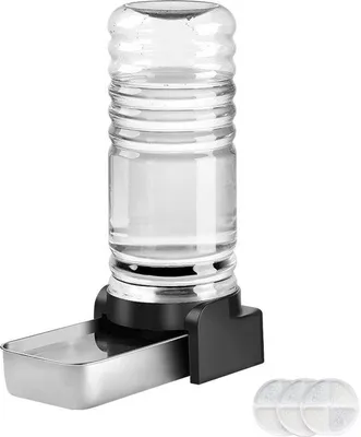 Produktbild von Famanu Wasserdispenser 8,6L - Automatische Trinkfontäne mit Trinkschale und 3 Filtern