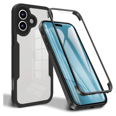 Obrázok produktu pre Pre Apple iPhone 17 Celotelový kryt 360° Akrylové hybridné TPU puzdro Black