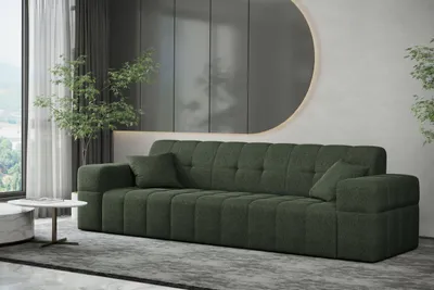 Zdjęcie produktu dla Sofa trzyosobowa NIMES tkanina Verita ciemnozielony