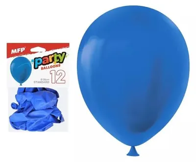 Productafbeelding van Blauwe opblaasbare ballon, 26 cm, 12 stuks