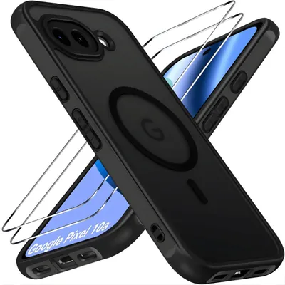 Produktbild von Hülle + 2X Schutzglas für Google Pixel 10A MagSafe Panzerfolie Display Kamera Full Case Cover 9H