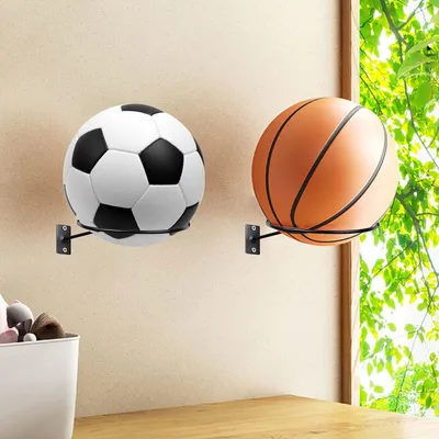 Produktbild von Wandhalter Ballhalter Basketballaufbewahrungsständer für Basketball, Fußball, Volleyball - 5 Stück