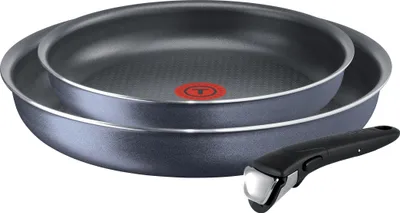 Produktbild von Tefal L2319202, Grau, Aluminium, Schwarz, Keramik, Gas, Halogen, Induktion, 23 cm, 28 cm