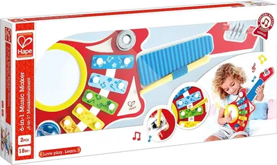 Image de Hape Guitar 6 in 1 Hape 1088E0335