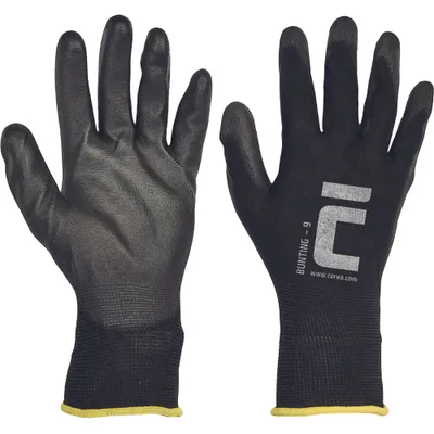 Obrázek produktu pro Pracovní rukavice nylon/PU BUNTING BLACK XL(10)