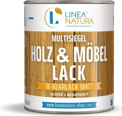 Produktbild von Multisiegel Holz und Möbellack | natürlich | wasserbasiert | Klarlack | 375ml matt
