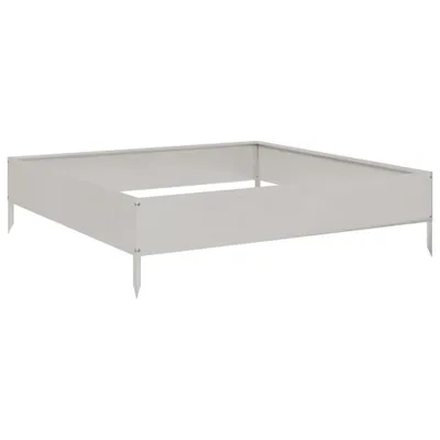 Produktbild von vidaXL Hochbeet 100x100x26 cm Edelstahl