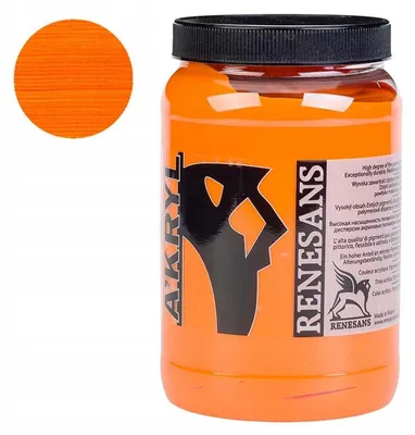 Produktbild von Renesans A'kryl Acrylfarbe 500ml Orange Gelb