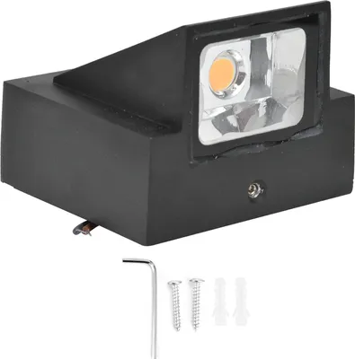 Image de Applique murale extérieure 5W COB Source de lumière chaude Sans scintillement IP65 Lampe étanche pour couloir Cour 85?265V