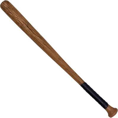 Brauner Baseballschläger aus Polyurethan für Erwachsene - 85 cm lang - Modell 72110