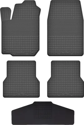 Produktbild von Gummi Fußmatten Set Für: Opel Zafira B (2005-2014) Gummimatten Schwarz