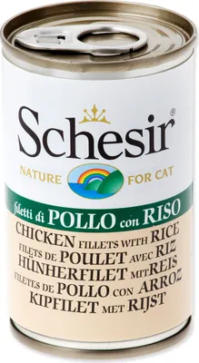 Produktbild von Schesir Cat Hühnerf.-Reis140gD
