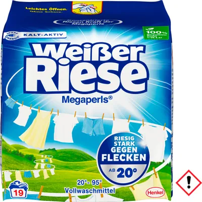Produktbild von White Giant Megaperls silny detergent przeciw plamom 19WL 1140g
