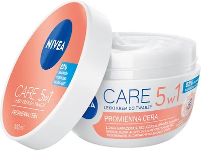 Produktbild von Nivea 5-in-1 Leichte Gesichtscreme für einen strahlenden Teint, 100 ml