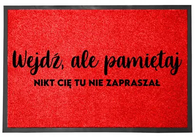 Produktbild von TabPrint MONOCHROM Eingangsmatte Rot 40x60 cm Türmatte