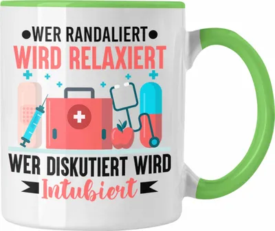 Produktbild von Trendation - Krankenschwester Tasse Geschenk Propofol Spritze Geschenk Krankenschwestern Kaffeetasse Arzt Ärtzin Arzthelferin (Grün)