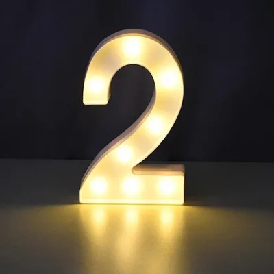Produktbild von LED Leuchtzahl 3D, 22 cm Zahl 2