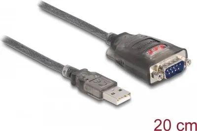 Image de DELOCK Adapter USB 2.0 Typ-A zu 1 x Seriell RS-232 D-Sub 9