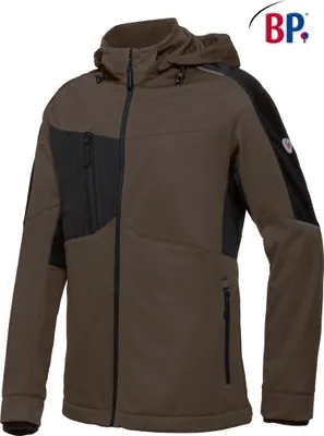 Produktbild von BP® Softshelljacke für Herren - braun/schwarz - Ln