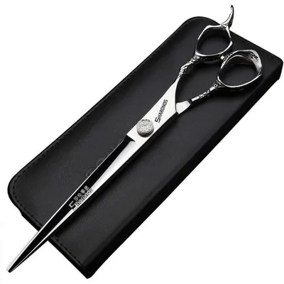 Produktbild von Friseurschere Edelstahl 5.5/6/7/8 Zoll Haarschneideschere (7 Zoll flach)