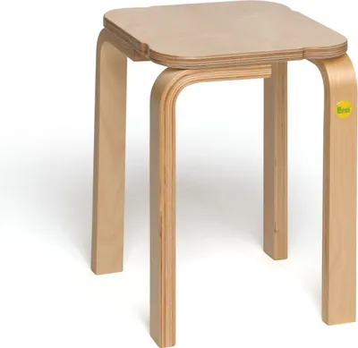 Produktbild von Erzi Hocker aus Formholz, stapelbar