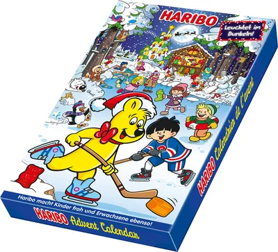 Obrázek produktu pro Haribo Adventní kalendář Allerlei s mini ovocnými žvýkačkami 300g
