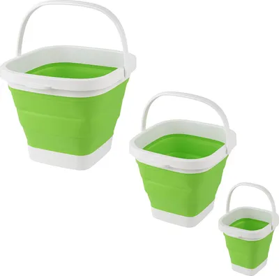 Produktbild von Faltbarer Wasser Eimer 3 5 10 Liter Falteimer Campingeimer Silikon Putzeimer Wassereimer Silikoneimer