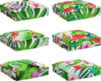 Immagine prodotto di vidaXL, set di 6 cuscini, tessuto Oxford, multicolore, 40 x 40 x 8 cm