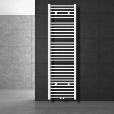 Produktbild von LuxeBath Badheizkörper Sahara, 500x1800 mm, Weiß, gerade mit Mittelanschluss, ohne Heizstab