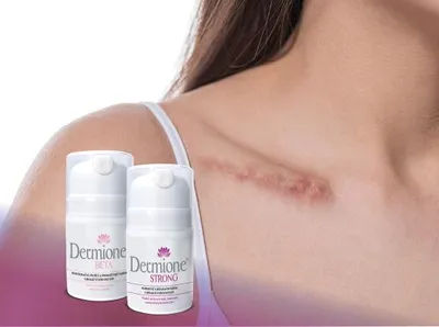 Immagine prodotto di Dermione® - KIT DI CURA RISTRUTTURANTE PER LA PELLE DOPO INTERVENTI CHIRURGICI O TRAUMI