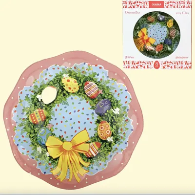 Produktbild von Osterteller Ostern auf 8 Eier, Ø 21 cm, aus Glas