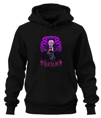 Produktbild von Sukuna Itadori Jujutsu Kaisen Anime Fluchkönig Otaku Hoodie Kapuzenpullover, Schwarz, M
