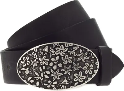 Produktbild von MUSTANG Leder Gürtel Leather Belt W120 Black schwarz