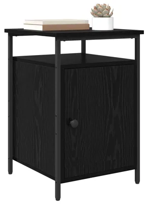 Zdjęcie produktu dla vidaXL Stolik nocny o wyglądzie czarnego dębu 40 x 42 x 60 cm materiał drewnopochodny