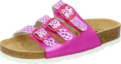 Produktbild von Lico BIOLINE TRENDY Mädchen Hausschuhe, Niedrig, Pink/Weiß, 33 EU