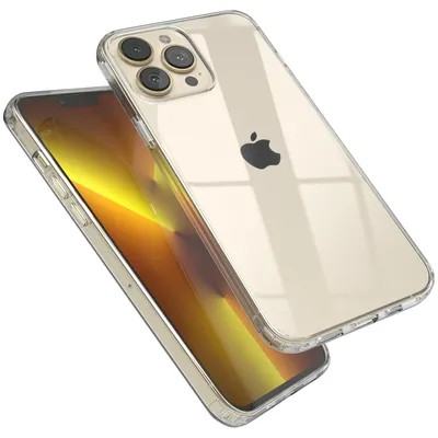 Produktbild von EAZY CASE Clear Hülle kompatibel mit Apple iPhone 13 Pro Max, Schutzhülle Silikon, dünnes Cover, Slimcover Handyhülle, Backcover Transparent