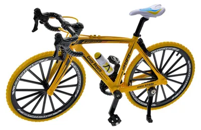 Obrázok produktu pre Clayre & Eef Dekorácia Bicykel 20x5x12 cm Žltý kov
