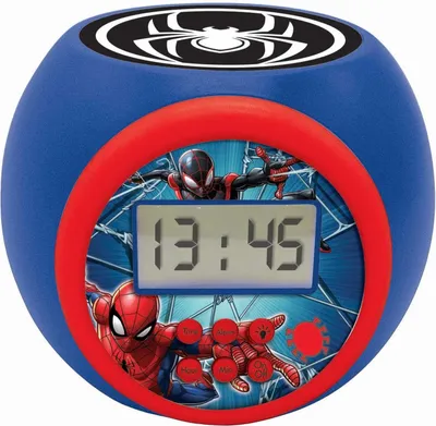 Productafbeelding van Lexibook Marvel Spider-Man – Wekker met projectie van de tijd, nachtlampje en snooze-functie | RL977SP