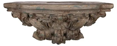 Produktbild von Clayre & Eef Wandregal 60x23x30 cm Braun Keramikmaterial