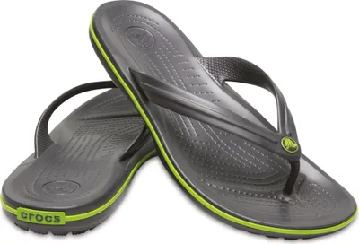 Produktbild von Crocs Crocband Flip Graphite/Volt Green Größe EU 43-44 Normal