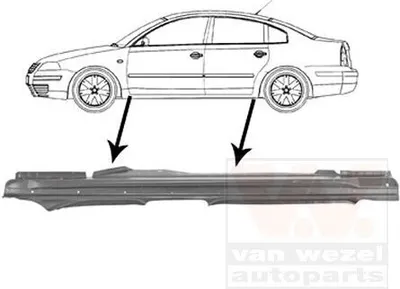 Produktbild von VAN WEZEL 5836103 Schweller Reparaturblech Einstiegblech Links für VW PASSAT Variant (3B6) PASSAT Variant (3B5) PASSAT (3B3) PASSAT (3B2)