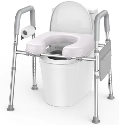 Productafbeelding van Toiletzitverhoging met armleuningen, hoogte en breedte verstelbaar