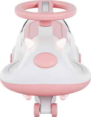 Produktbild von Tulano Focus 45 Rutschauto Pink für Kinder ab 3 Jahren, LED-Räder, Musik, 360° Lenkrad, bis 100 kg, Staufach