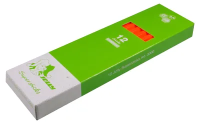 Produktbild von Jolly 3000-0462 Supersticks Buntstifte Kinderfest, neon orange (12er Pack)