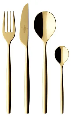 Zdjęcie produktu dla Zestaw sztućców MetroChic d'Or Signature Villeroy & Boch, 24 sztuki.