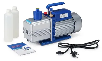 Produktbild von Mucola Vakuumpumpe Unterdruckpumpe 284L/Min mit Messuhr Pumpe Vakuummeter Klimaanlagen Unterdruckanzeige Kolbenpumpe Klimaanlage